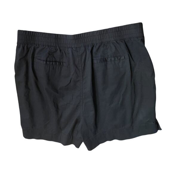 Size 16 Land 'N Sea Womens Pull On Black Shorts Elastic Drawstring Pockets - Picture 8 of 9